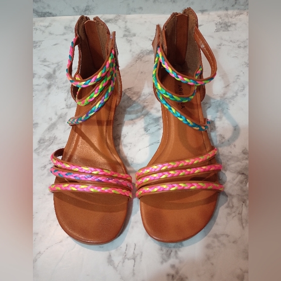 Arizona Jean Company Other - Arizona Jean Company Brown/Multicolor Strappy Sandals Size 3M